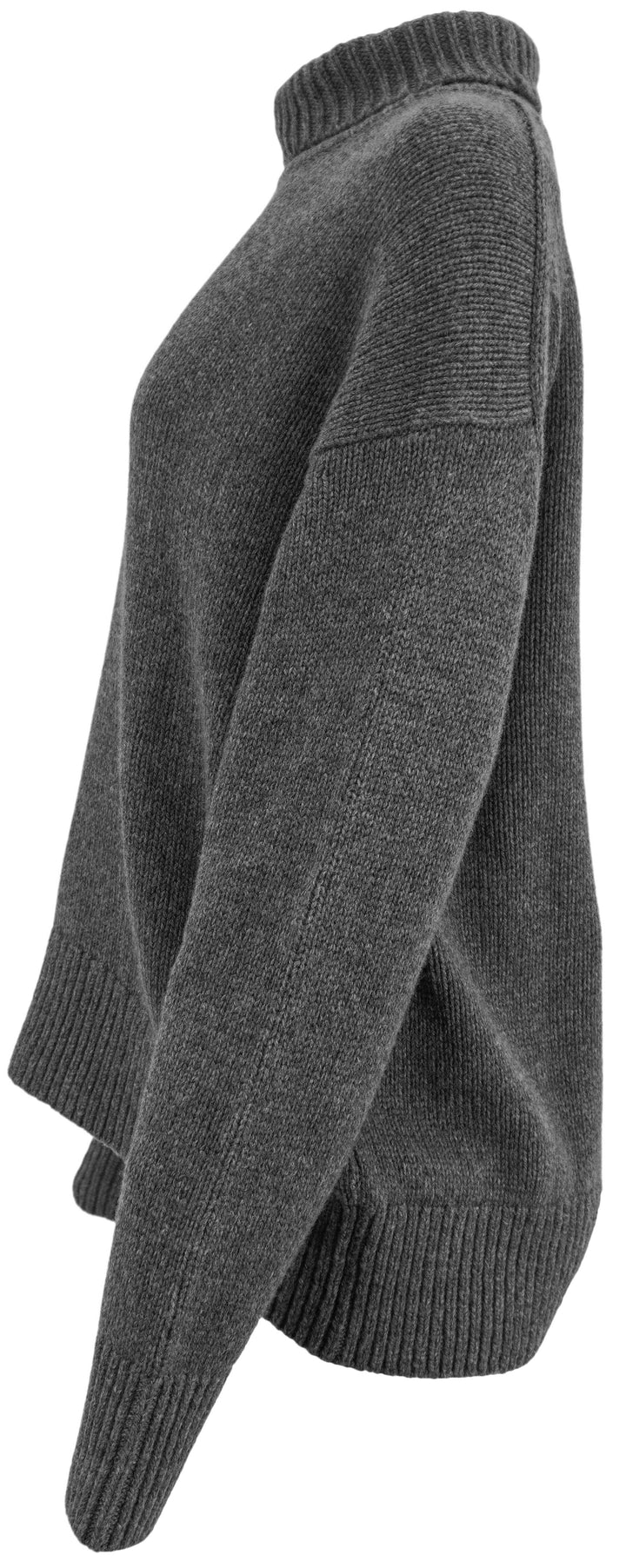 Givenchy Long Rolled Neck Sweater in Grey - Discounts on Givenchy at UAL