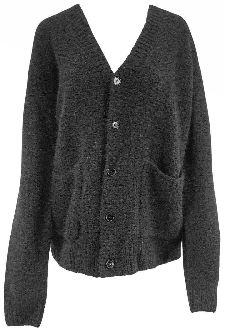 Dries Van Noten Wool Blend Cardigan in Black - Discounts on Dries Van Noten at UAL