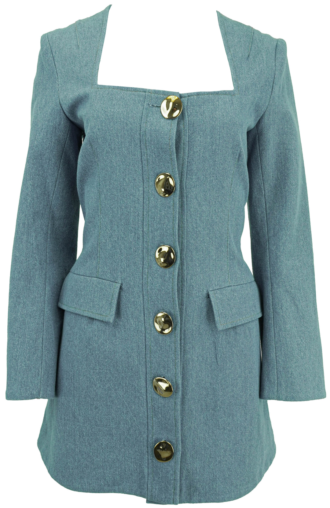Markarian Martina Dress in Light Blue Denim