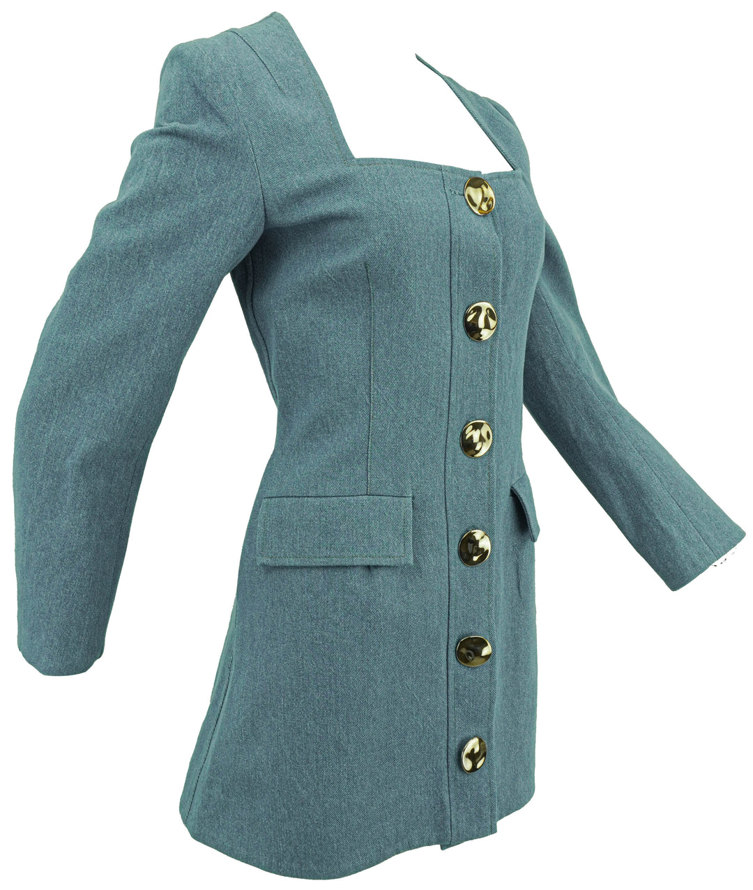 Markarian Martina Dress in Light Blue Denim