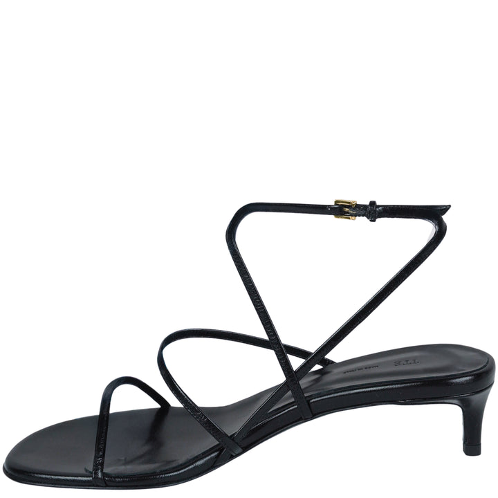 Khaite Loop Kitten Heel Sandals in Black - Discounts on Khaite at UAL