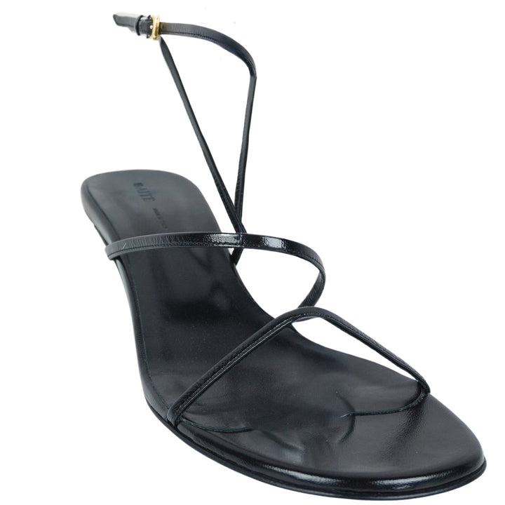 Khaite Loop Kitten Heel Sandals in Black - Discounts on Khaite at UAL