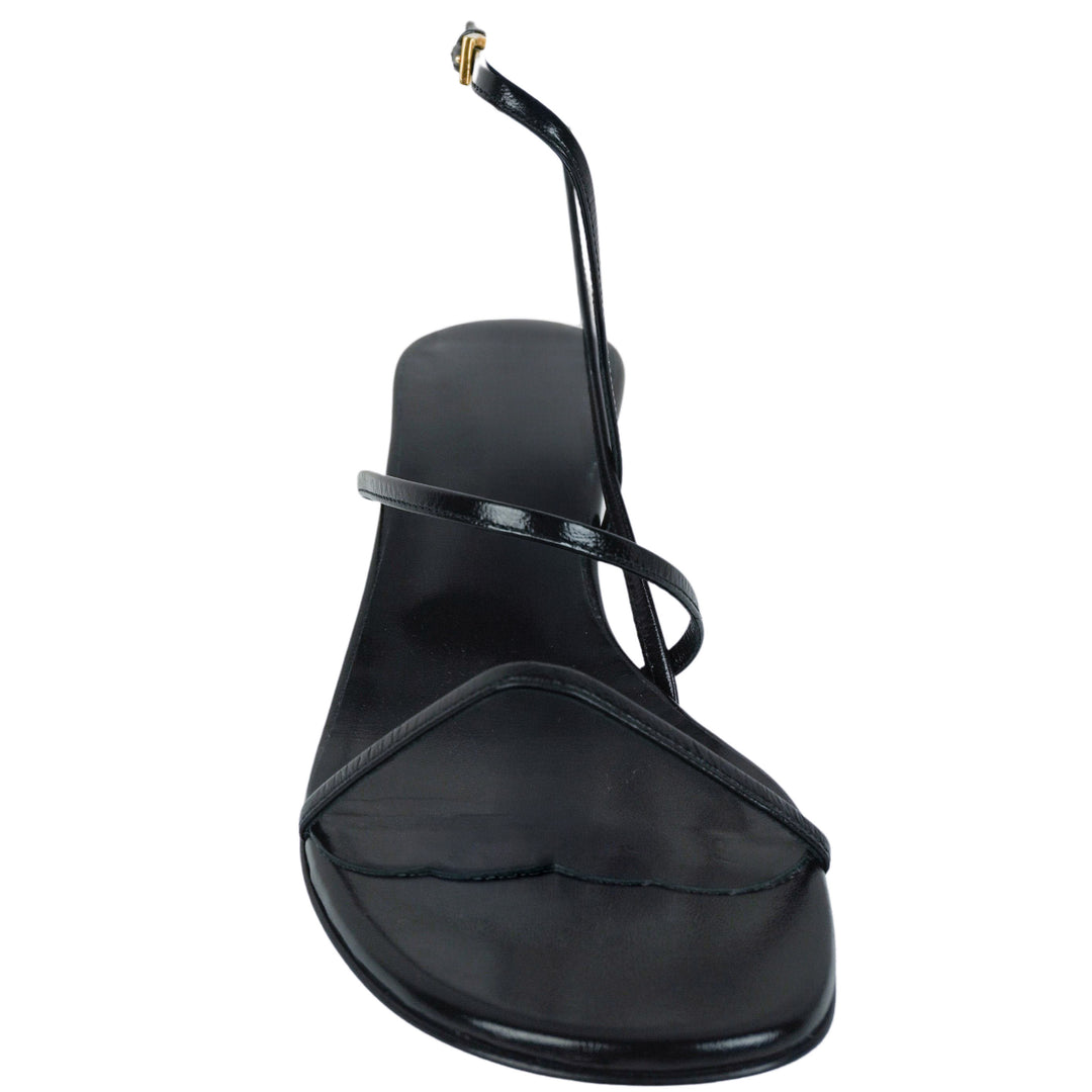 Khaite Loop Kitten Heel Sandals in Black - Discounts on Khaite at UAL