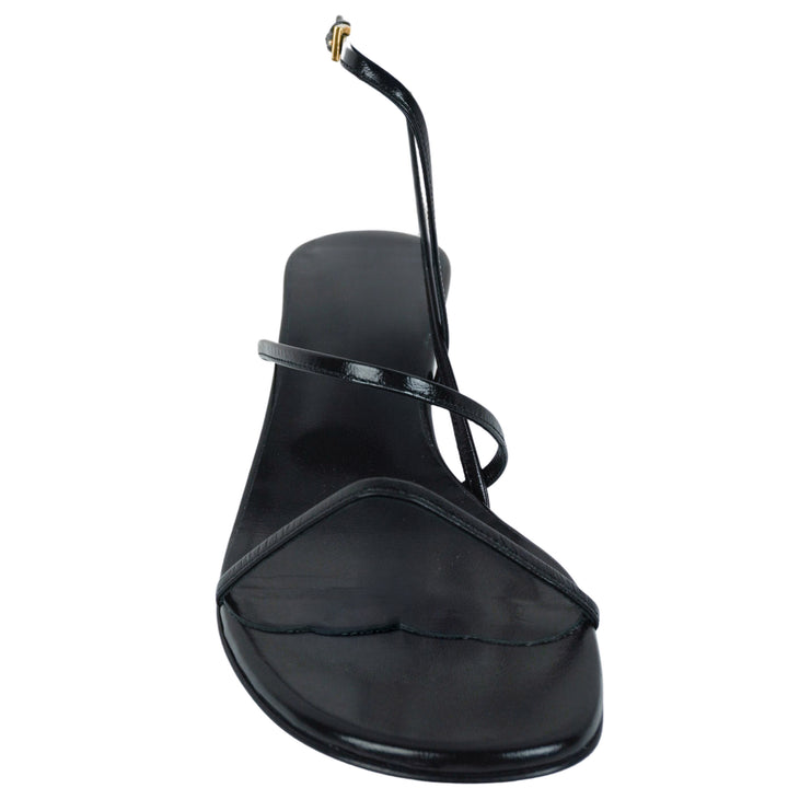 Khaite Loop Kitten Heel Sandals in Black - Discounts on Khaite at UAL