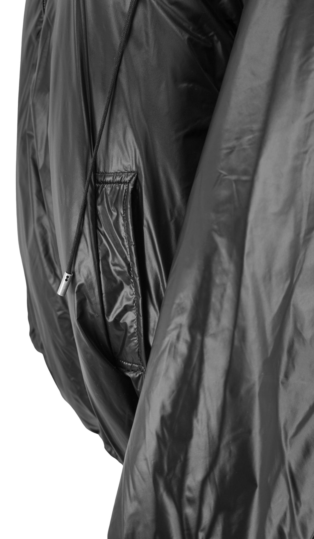 Saint Laurent Cassandre Nylon Pullover in Black - Discounts on Saint Laurent at UAL