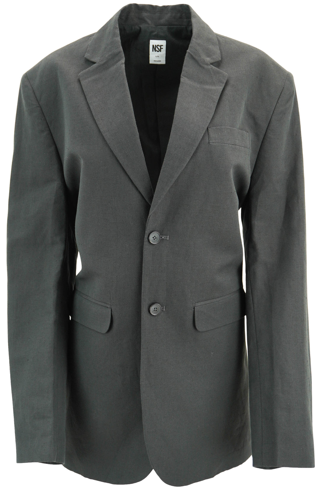 NSF Oversized Blazer in Washed Black - Discounts on NSF at UAL
