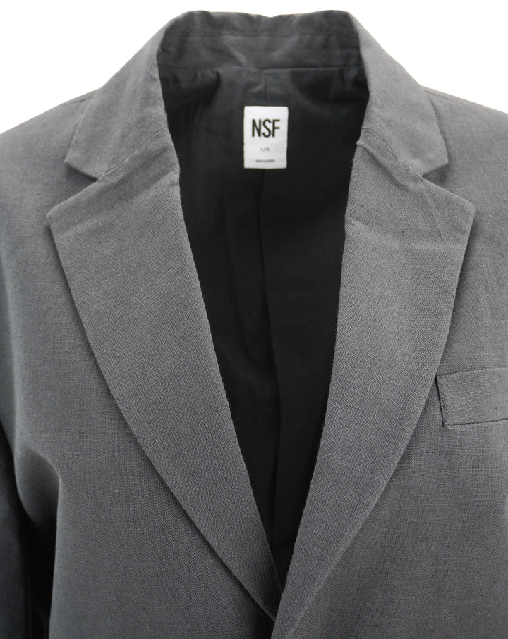 NSF Oversized Blazer in Washed Black - Discounts on NSF at UAL