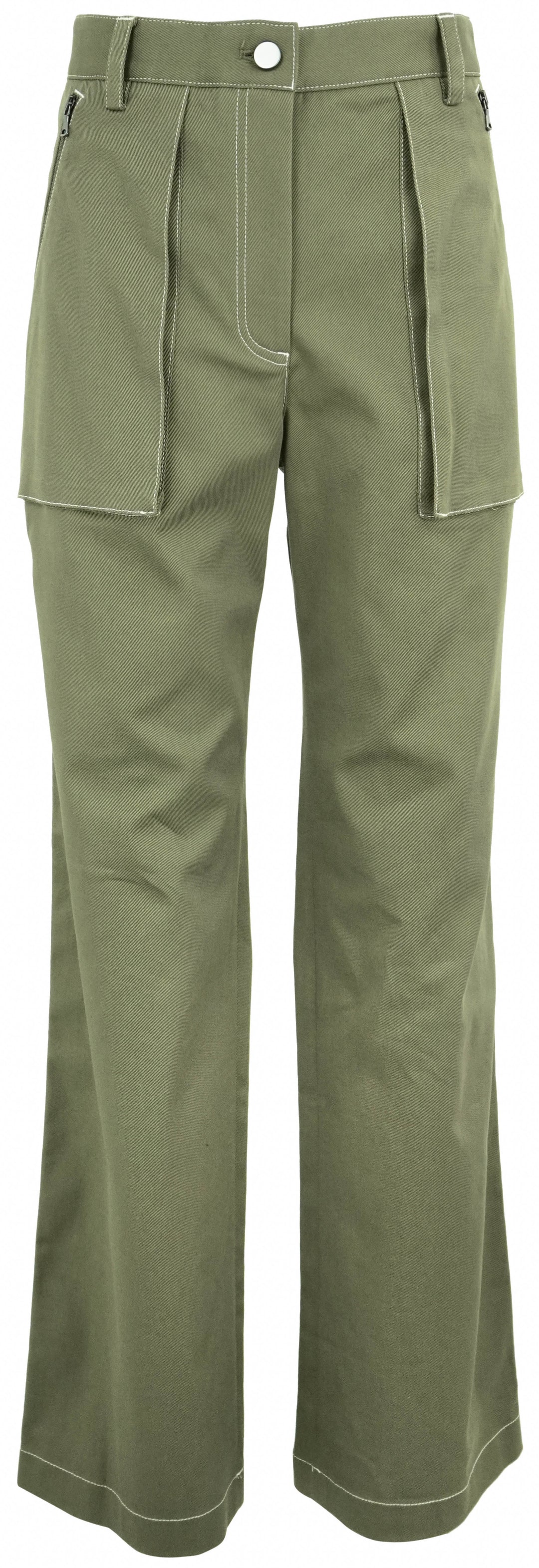 TWP Isa Pants in Dark Olive - Discounts on TWP at UAL