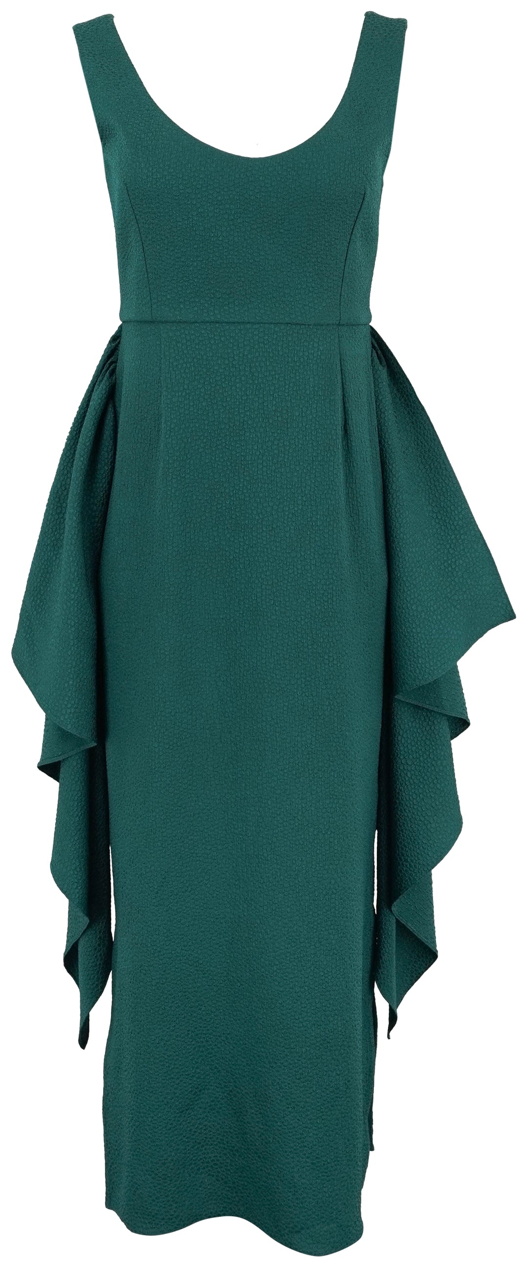 EDEL'INE L'EE Bubble Jacquard Delphine Dress in Emerald - Discounts on EDEL'INE L'EE at UAL