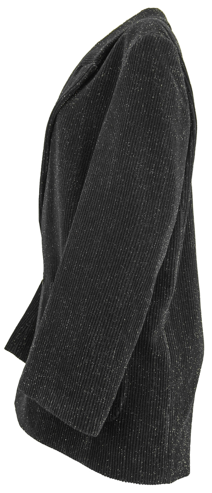 Petar Petrov Sparkle Corduroy Jacket in Black/Gold - Discounts on Saint Laurent at UAL