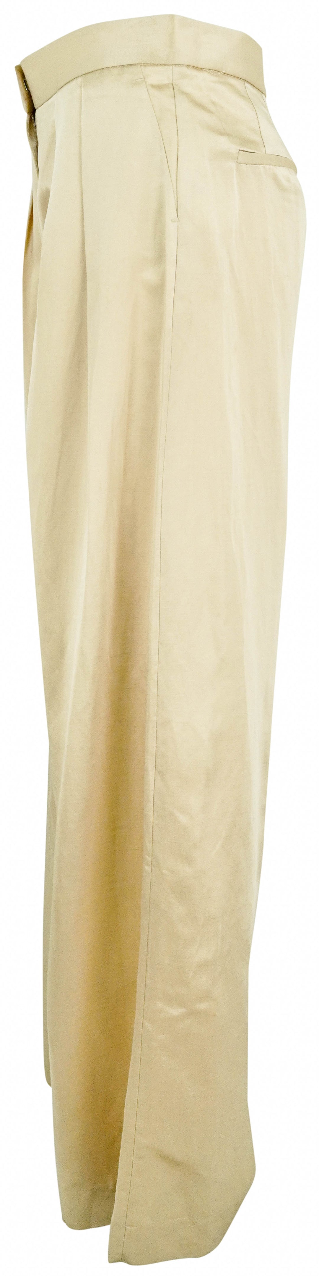 Adam Lippes Wide Leg Trouser in Cream - Discounts on Adam Lippes at UAL