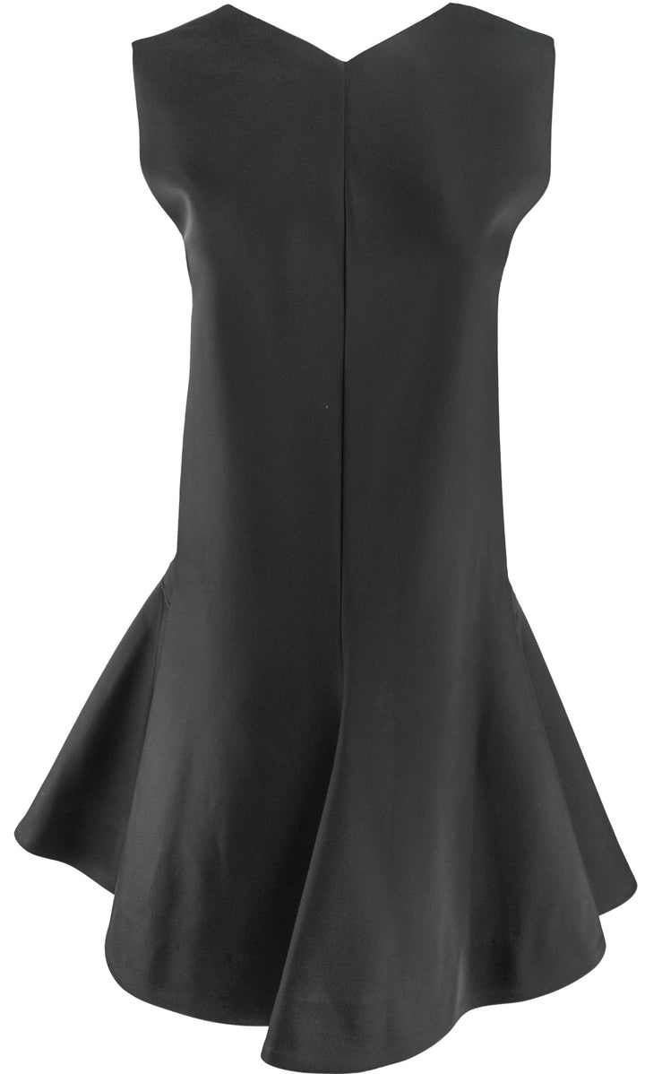 Khaite Mel V-Back Mini Dress in Black - Discounts on Khaite at UAL