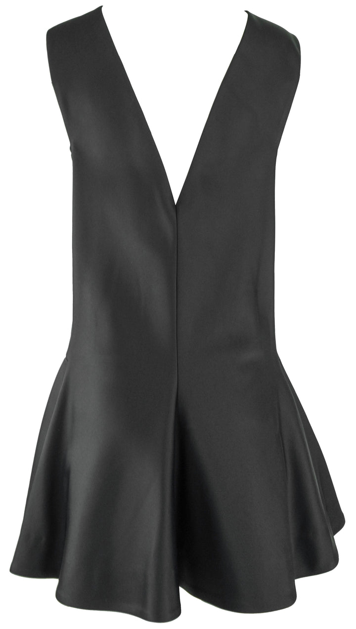 Khaite Mel V-Back Mini Dress in Black - Discounts on Khaite at UAL