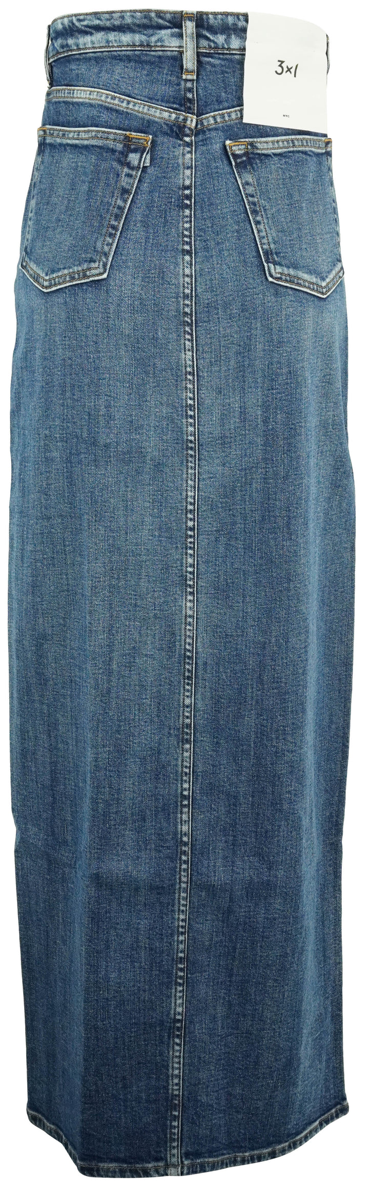 3x1 NYC Elizabella Long Denim Skirt in Solid Barrel - Discounts on 3x1 NYC at UAL