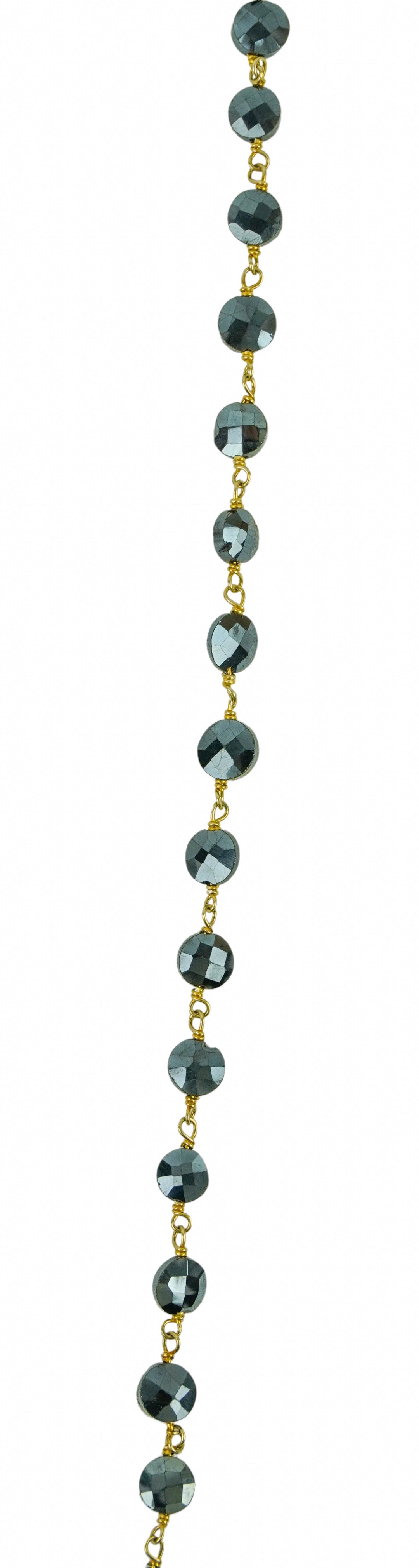 Ela Rae Diana Coin Necklace in Mystic Black Spinel - Discounts on Ela Rae at UAL