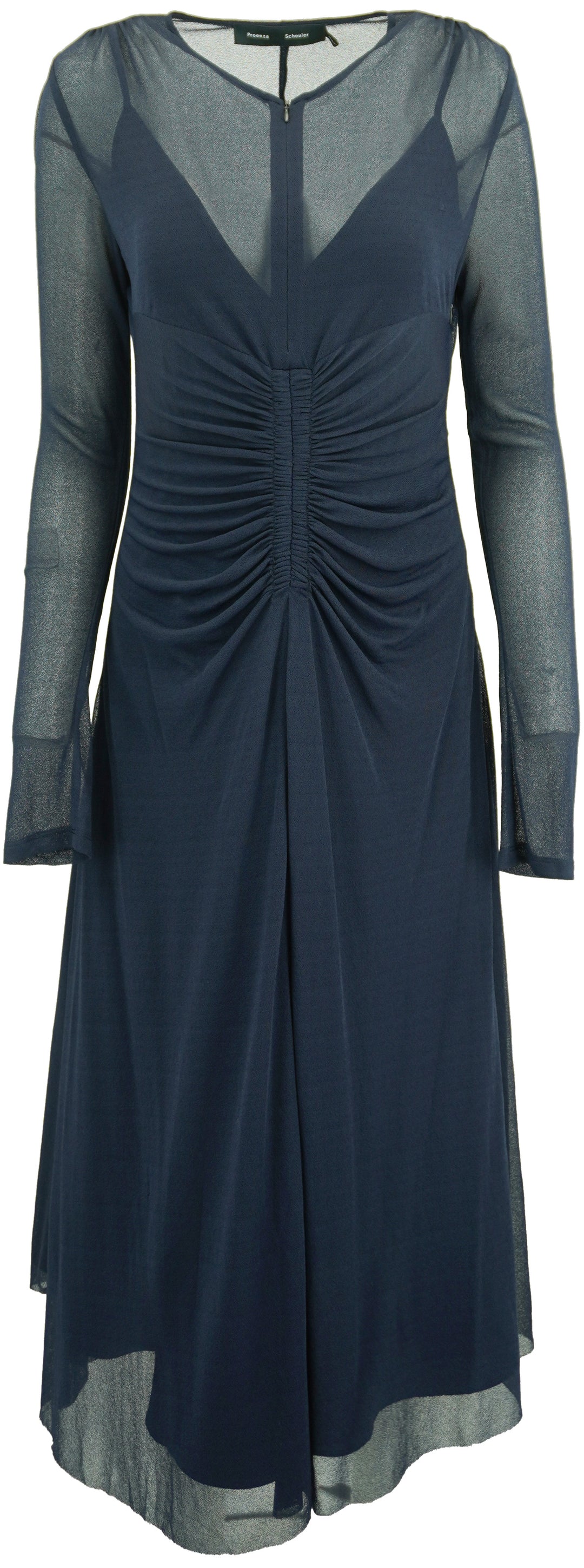 Proenza Schouler Kerstin Crepe Jersey Dress in Navy - Discounts on Proenza Schouler at UAL