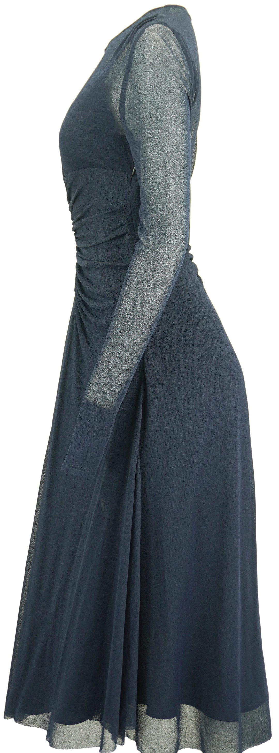 Proenza Schouler Kerstin Crepe Jersey Dress in Navy - Discounts on Proenza Schouler at UAL