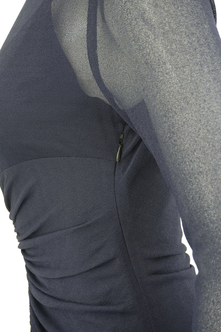 Proenza Schouler Kerstin Crepe Jersey Dress in Navy - Discounts on Proenza Schouler at UAL