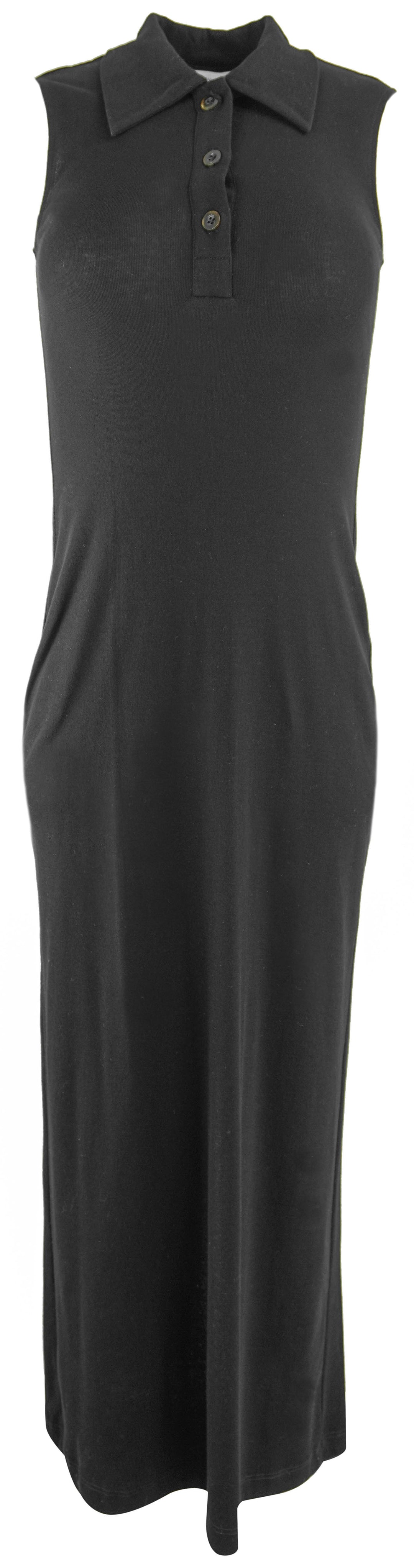 Rosetta Getty Sleeveless Polo Dress in Black - Discounts on Rosetta Getty at UAL