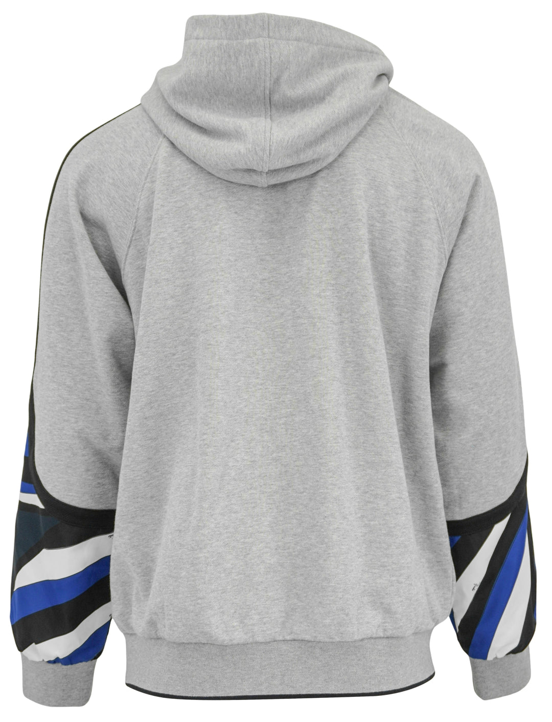 Pucci Hoodie with Sleeve Detail in Grey/Blue - Discounts on Pucci at UAL