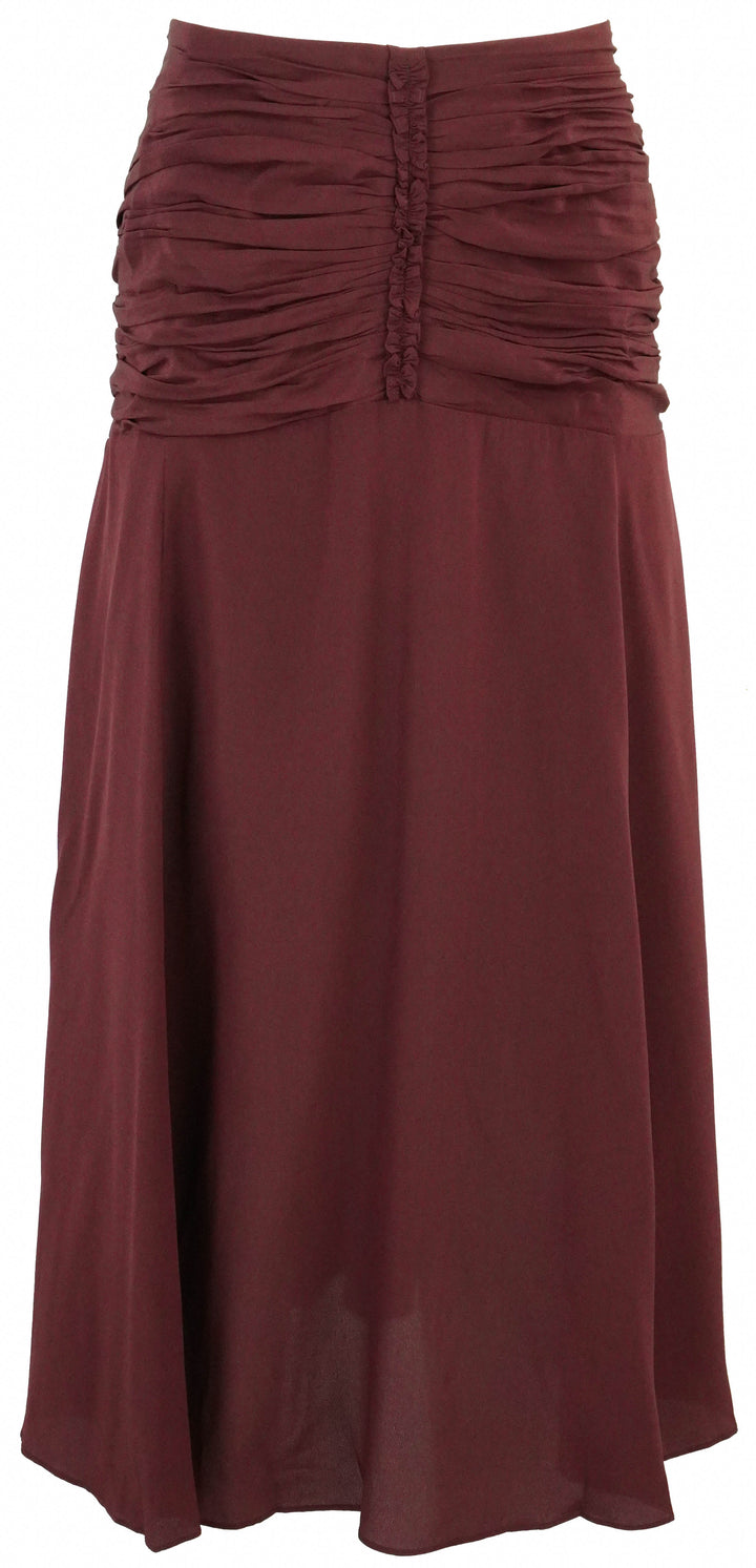 Ulla Johnson Imani Skirt in Mahogany - Discounts on Ulla Johnson at UAL