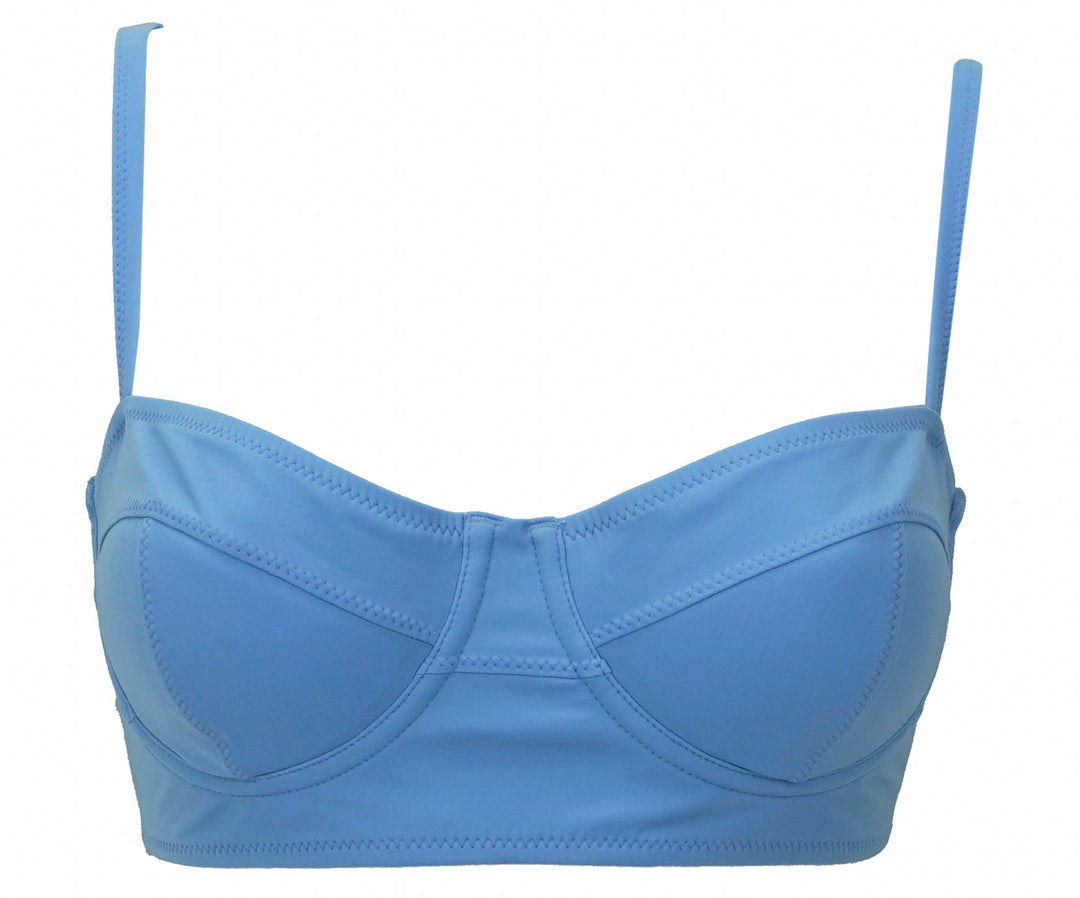 Ulla Johnson Zahara Bikini Top in Baltic - Discounts on Ulla Johnson at UAL