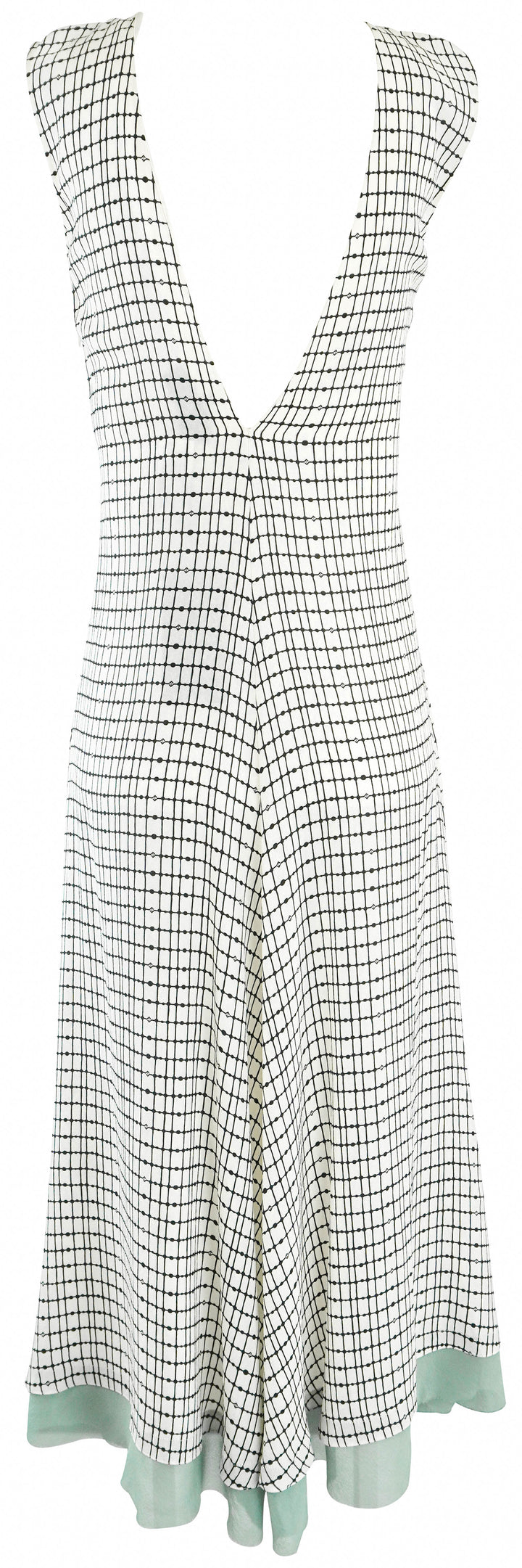 Fendi Grid Printed Dress in Off White - Discounts on Fendi at UAL