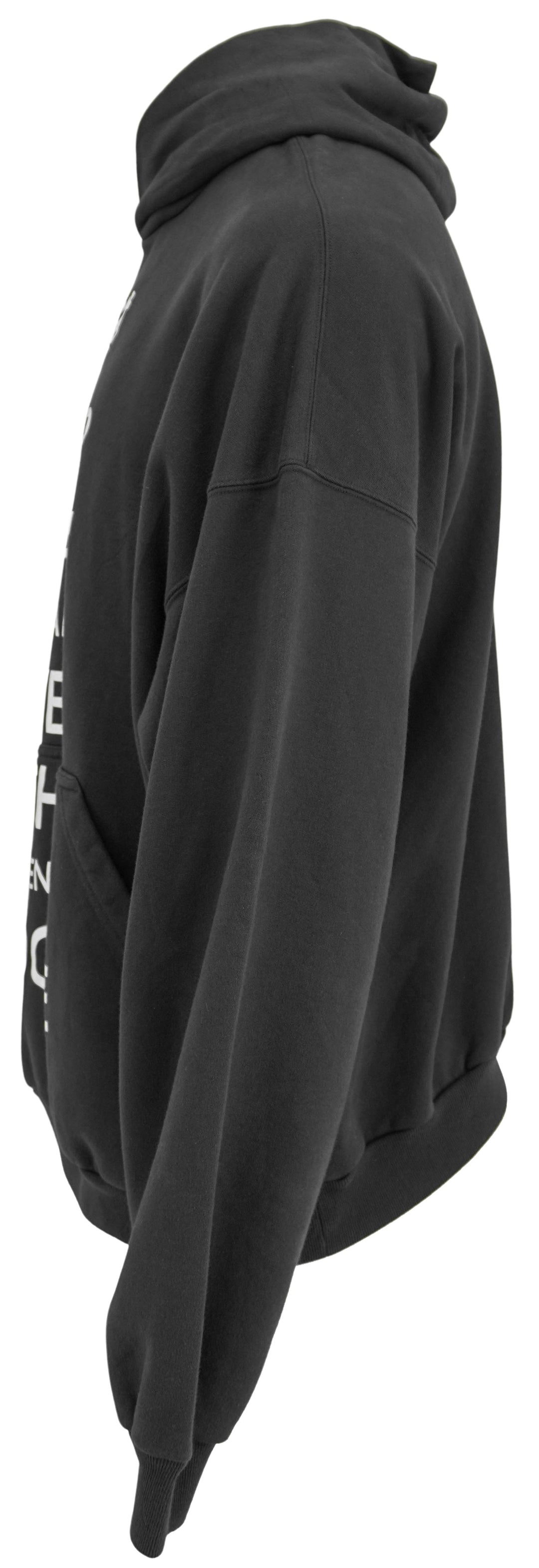 Balenciaga Keep Calm and Wear This Hoodie in Washed Black