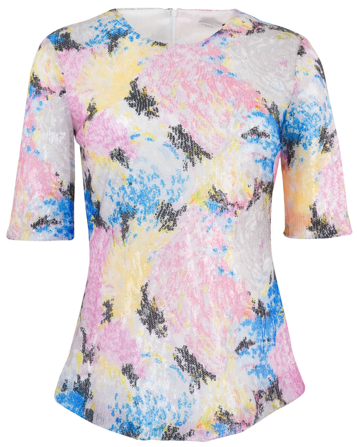 Rosetta Getty Sequin Top in Multi - Discounts on Rosetta Getty at UAL