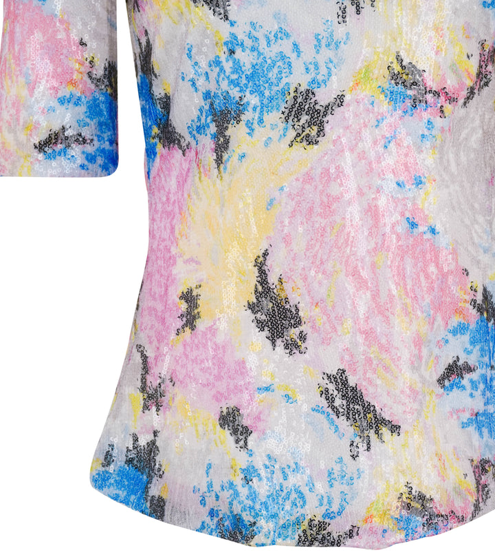 Rosetta Getty Sequin Top in Multi - Discounts on Rosetta Getty at UAL