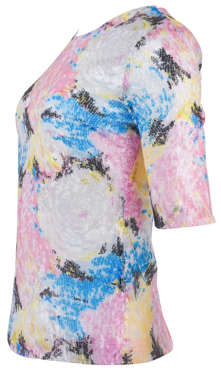 Rosetta Getty Sequin Top in Multi - Discounts on Rosetta Getty at UAL