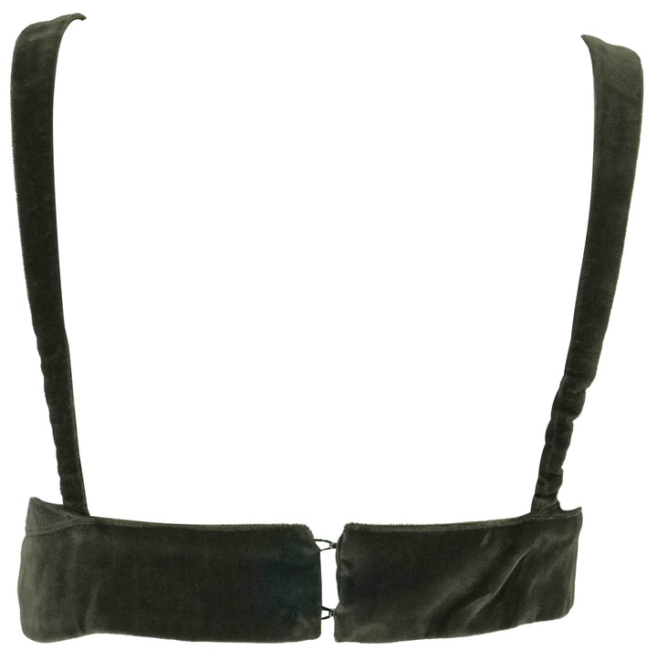 Moussy Velvet Bra Top in Brown - Discounts on Moussy at UAL
