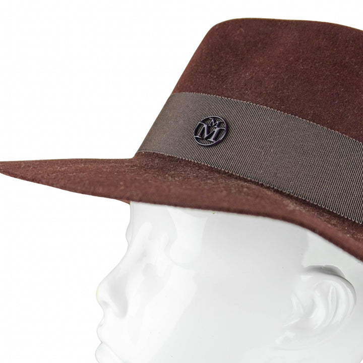 Maison Michel Wool Hat in Hickory - Discounts on Maison Michel at UAL