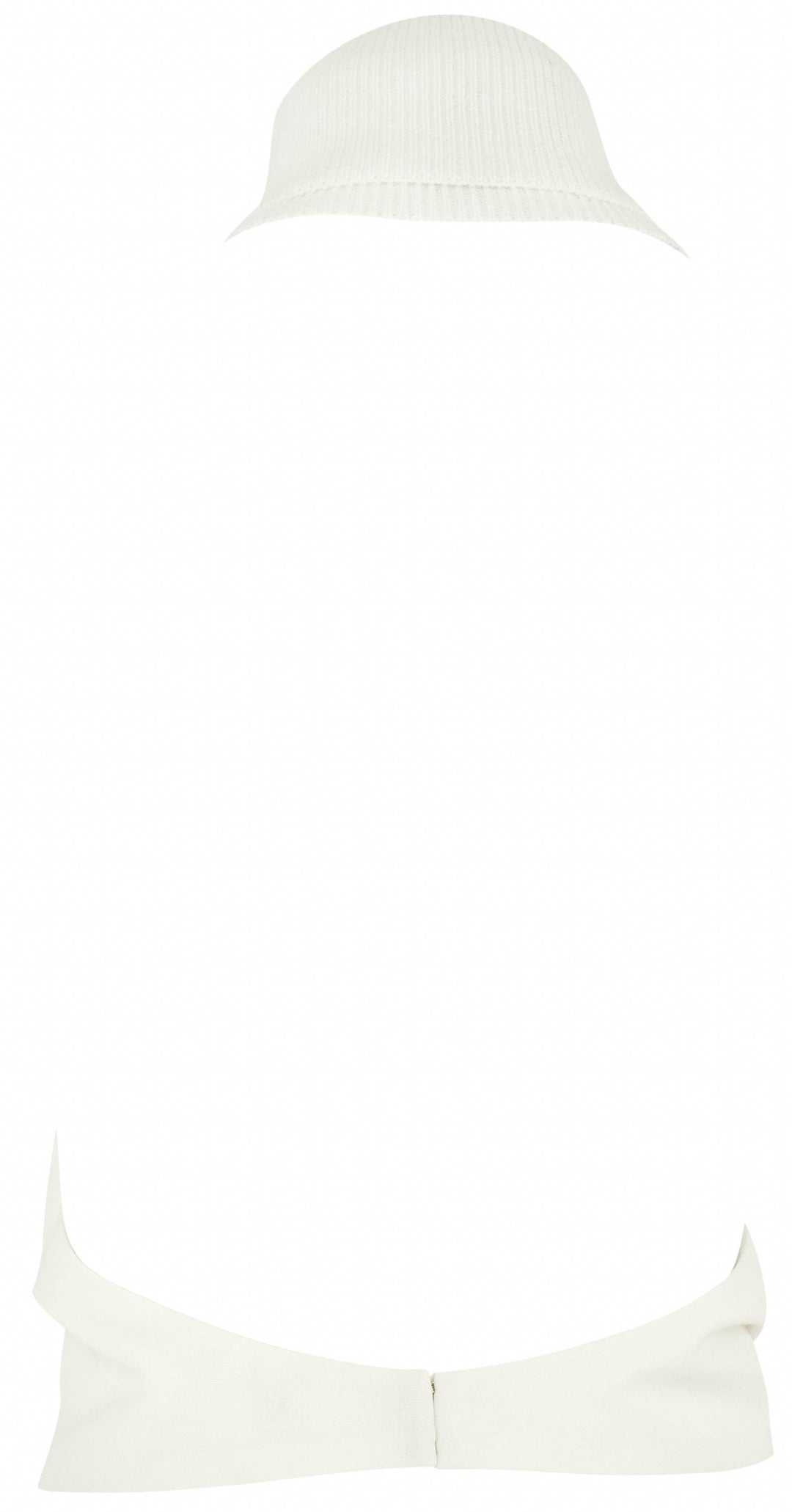 ALAÏA Mohair Wool Halter Top in Blanc - Discounts on ALAÏA at UAL