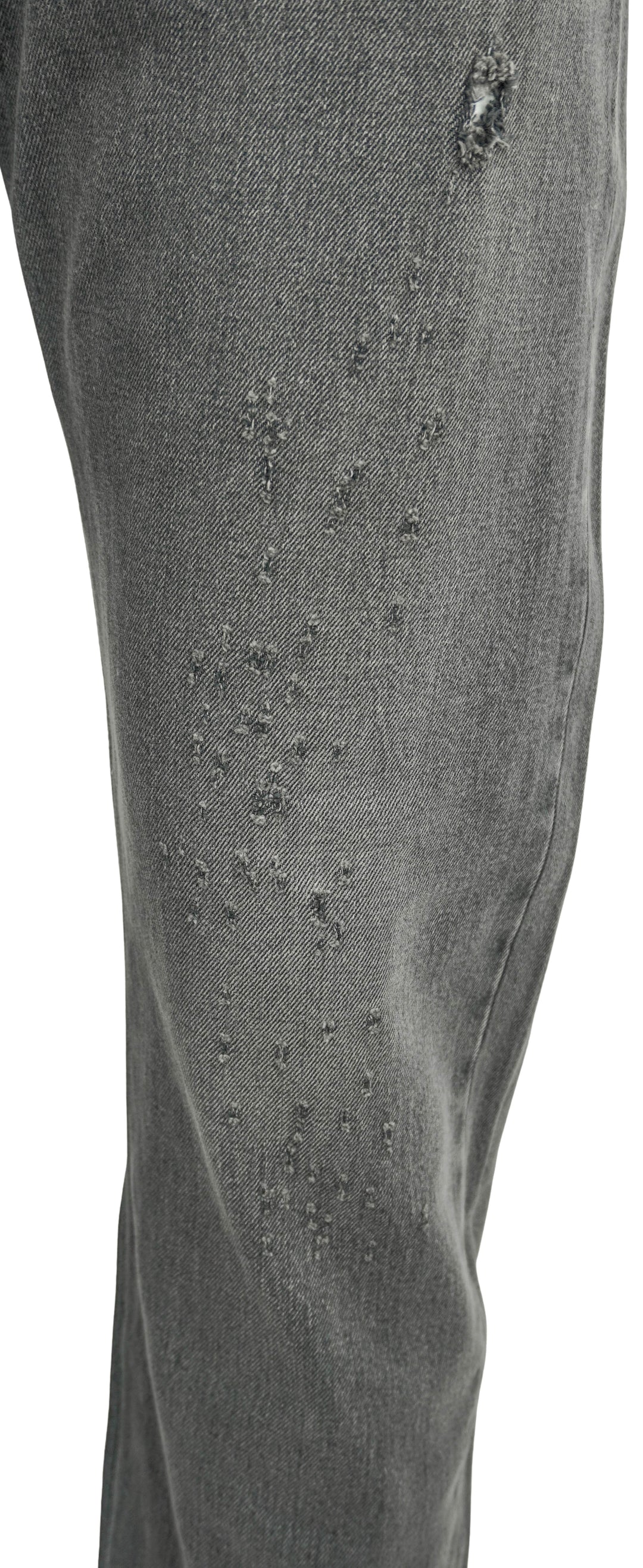 Givenchy Straight Fit Denim Trousers in Distressed Black - Discounts on Givenchy at UAL