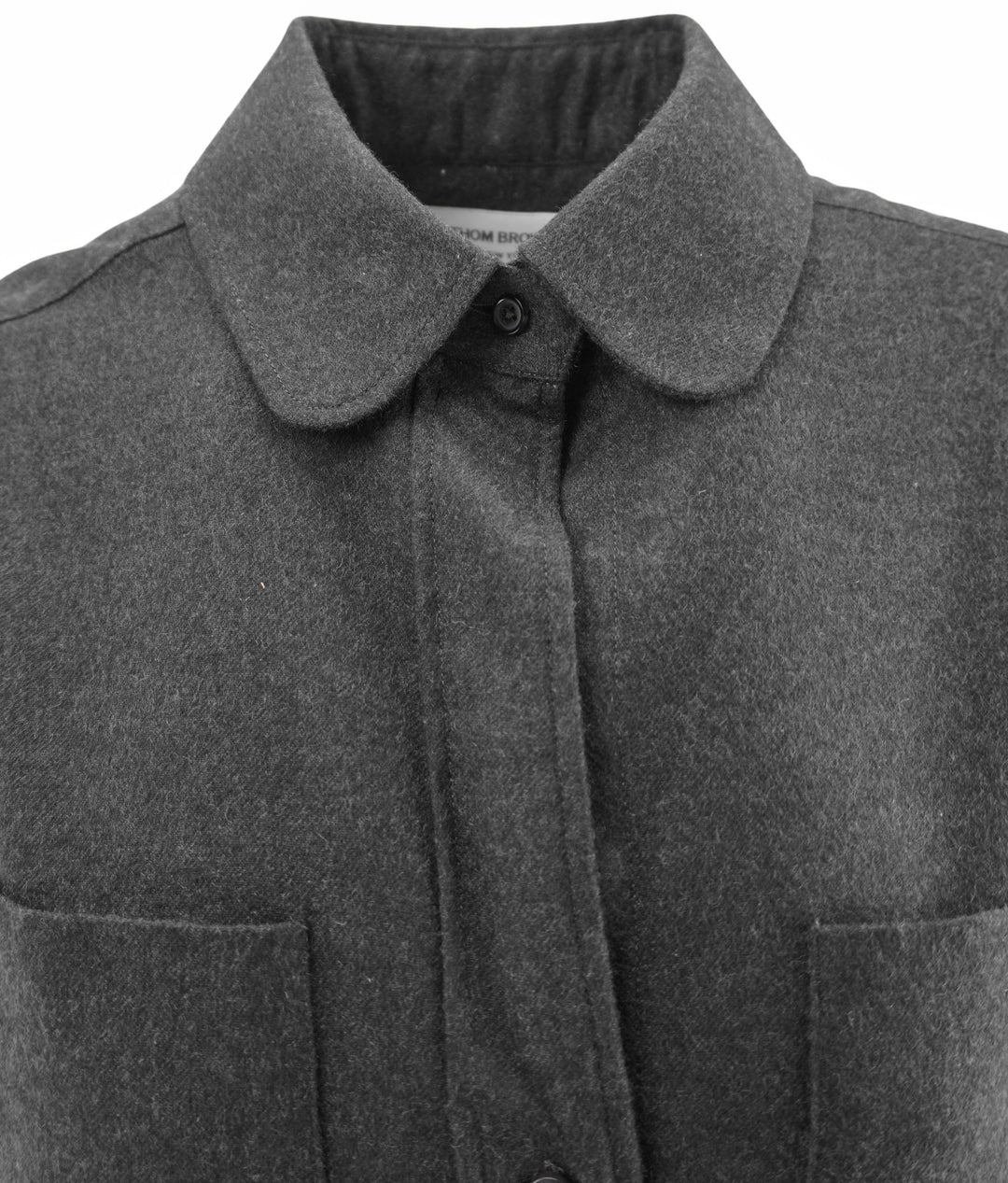 Thom Browne. Tie Waist Shirt Dress in Grey - Discounts on Thom Browne. at UAL