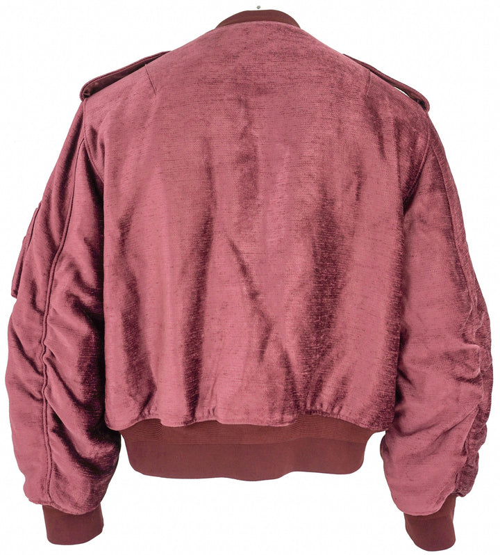 Givenchy Velvet Bomber Jacket in Old Pink - Discounts on Givenchy at UAL