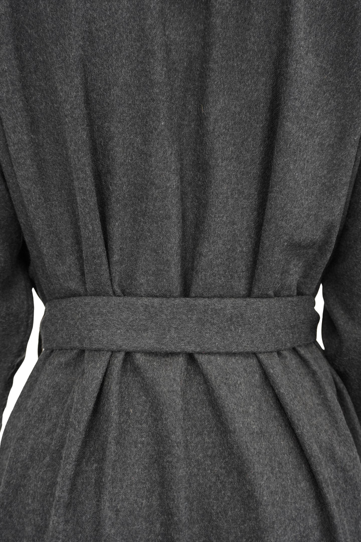 Thom Browne. Tie Waist Shirt Dress in Grey - Discounts on Thom Browne. at UAL