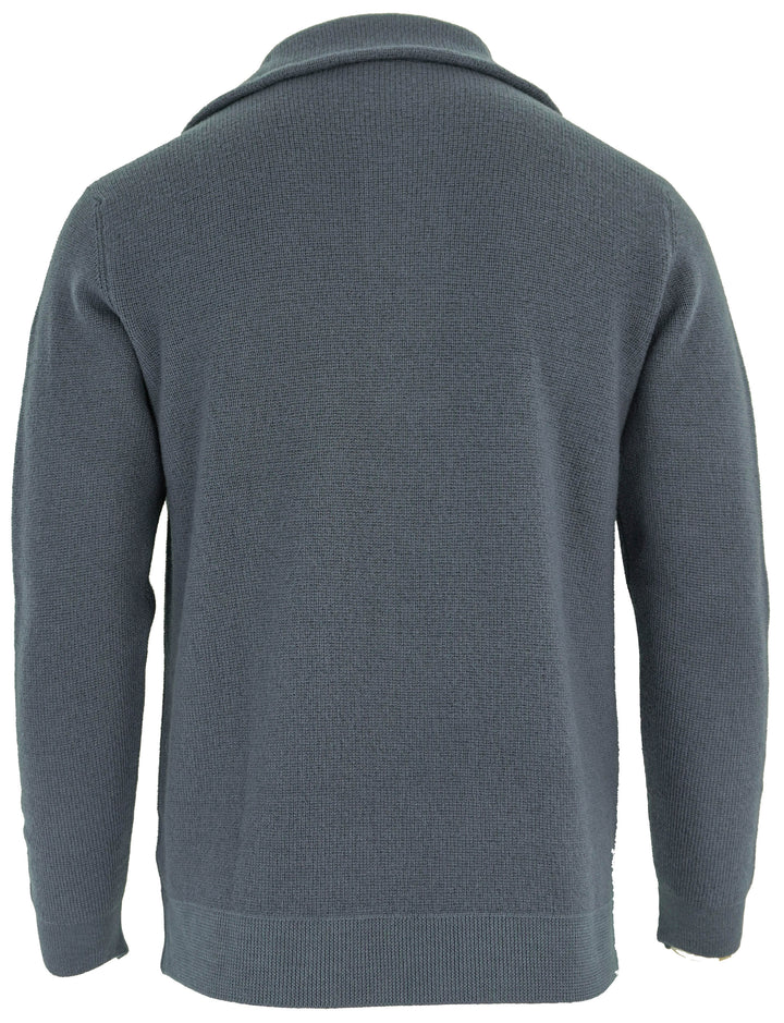 Crossley Half-Zip Sweater in Blue - Discounts on Crossley at UAL