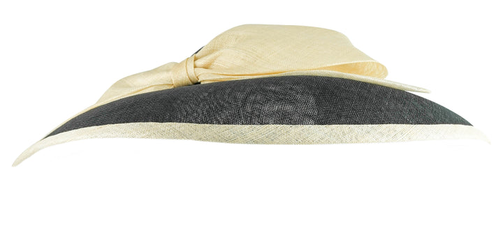 Rachel Trevor Morgan Bell Straw Hat in Black and Cream - Discounts on Rachel Trevor Morgan at UAL