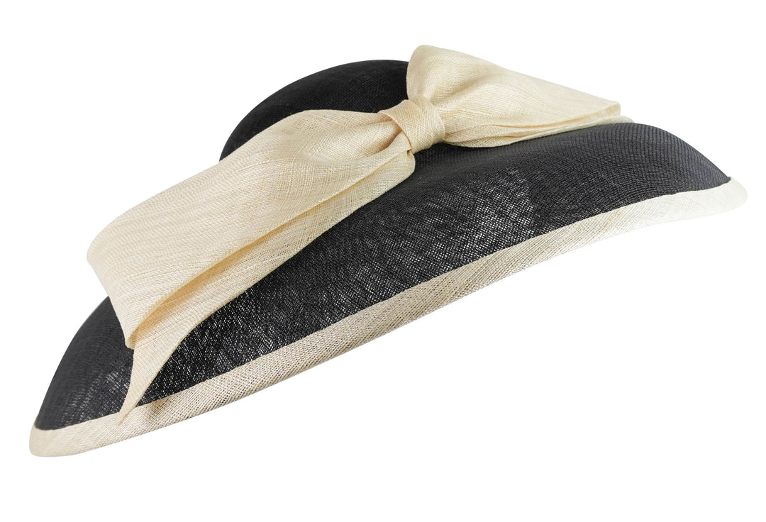 Rachel Trevor Morgan Bell Straw Hat in Black and Cream - Discounts on Rachel Trevor Morgan at UAL