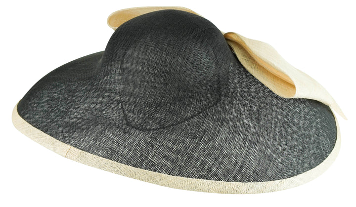 Rachel Trevor Morgan Bell Straw Hat in Black and Cream - Discounts on Rachel Trevor Morgan at UAL