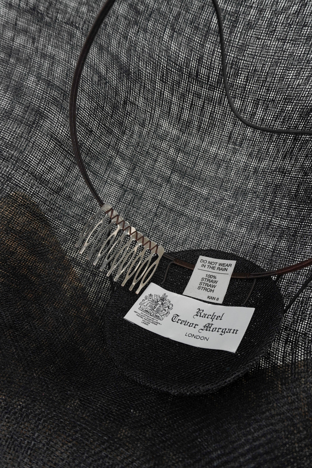 Rachel Trevor Morgan Bell Straw Hat in Black and Cream - Discounts on Rachel Trevor Morgan at UAL