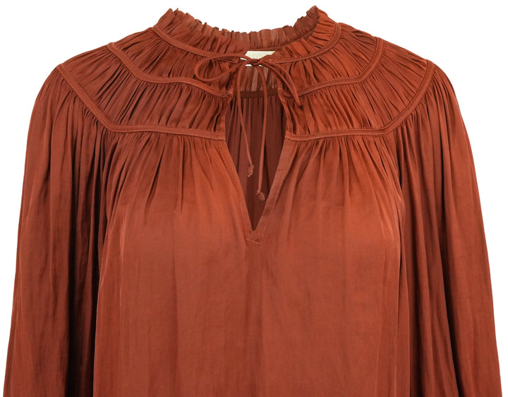 Ulla Johnson Mia Blouse in Claret - Discounts on Ulla Johnson at UAL