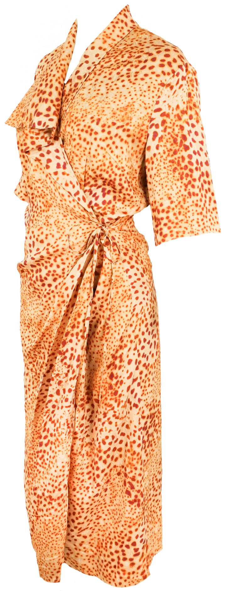 Dries Van Noten Danice Dress in Rust - Discounts on Dries Van Noten at UAL