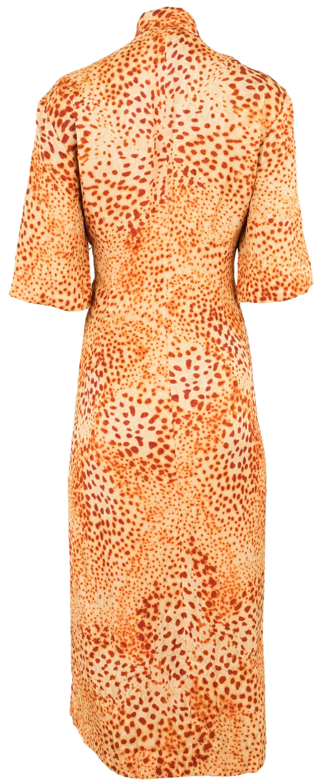 Dries Van Noten Danice Dress in Rust - Discounts on Dries Van Noten at UAL