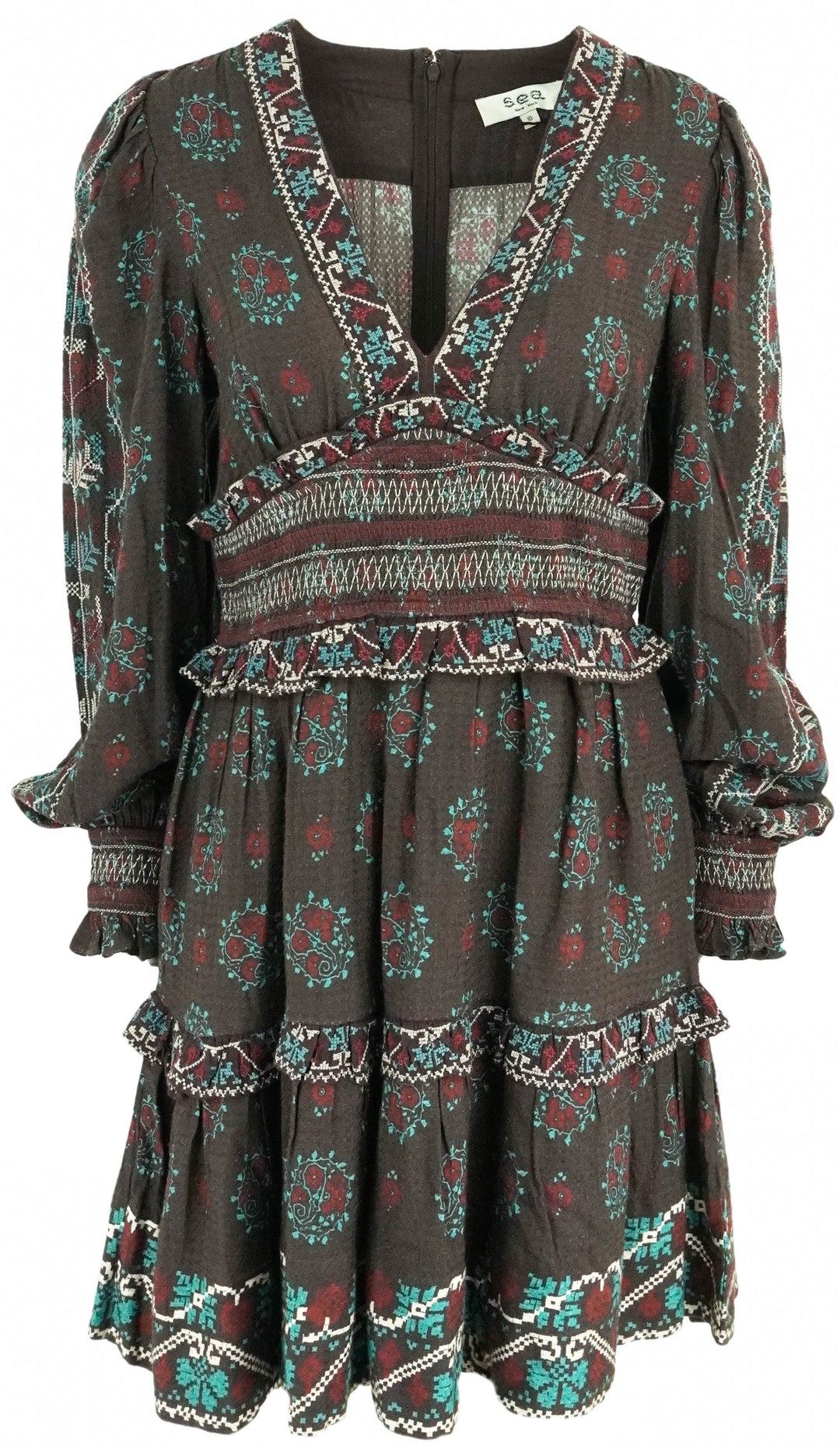 Sea New York Ellabeth Dress in Brown - Discounts on Sea NY at UAL