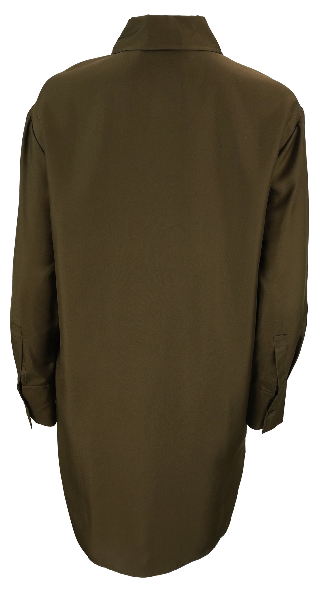 Róhe Oversized Silk Shirt in Forest - Discounts on Róhe at UAL