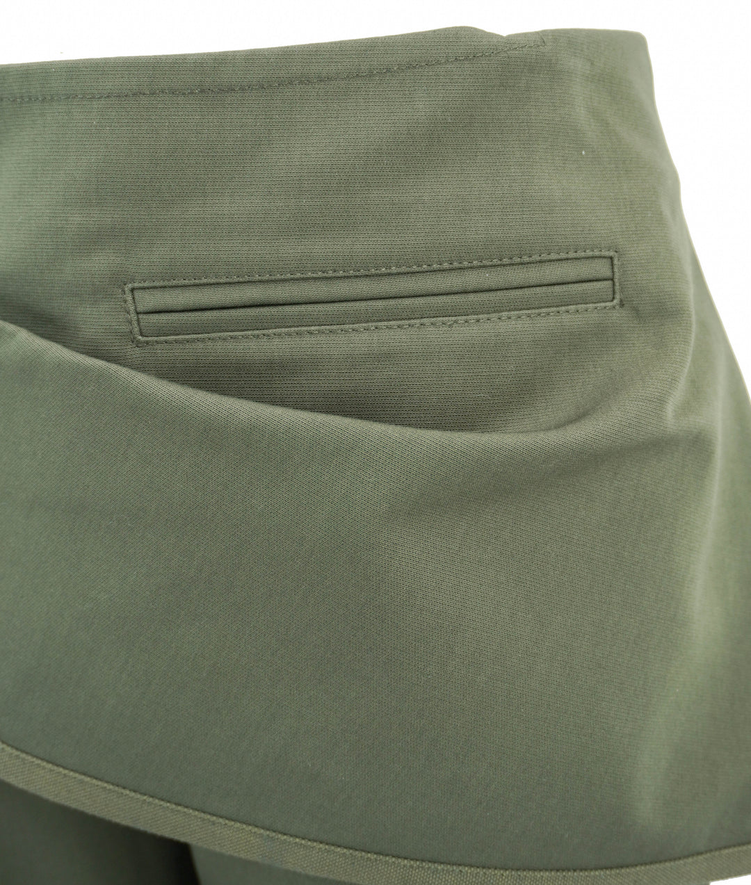 Courrèges Modular Overskirt Bootcut Pants in Camo Green