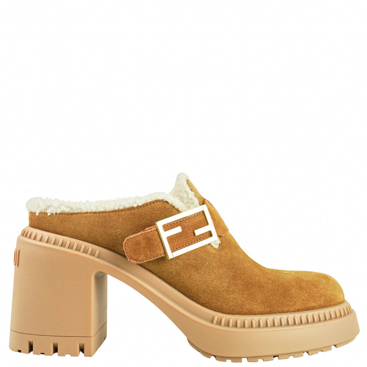 Fendi Feel Sabot Clog in Carmello - Discounts on Fendi at UAL